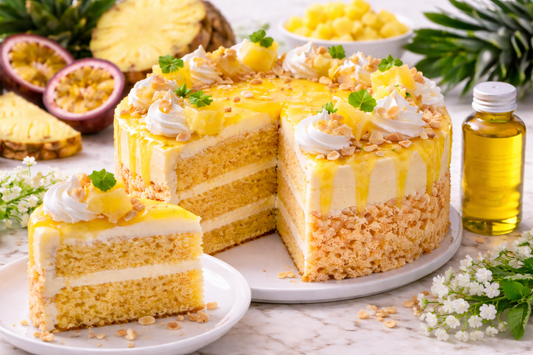 Tropical Pineapple Dream Cake with Oil‑Soluble Pineapple Flavoring