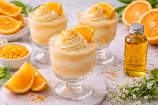 Orange Creamsicle Mousse with Oil‑Soluble Orange Flavor