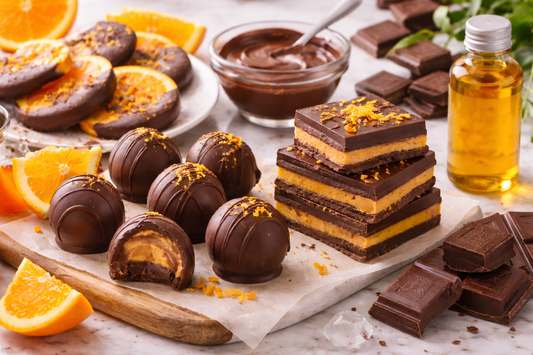 Homemade Orange Chocolate Recipes with Oil Orange Soluble Flavor