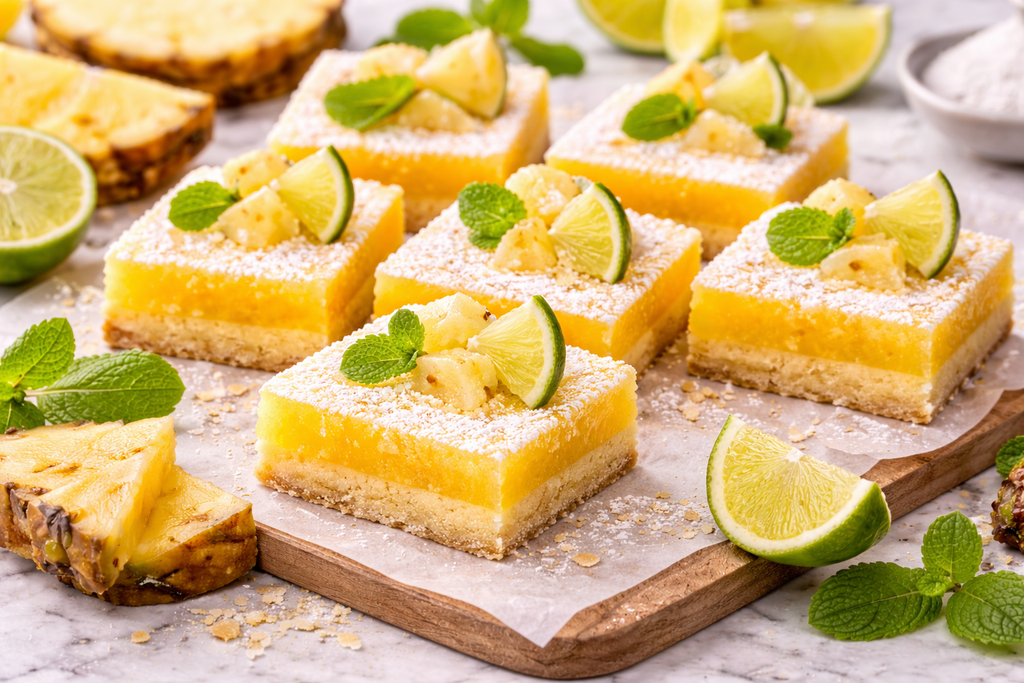 Best Piña Limón Pineapple–Lime Bars (Easy Shortbread Crust)