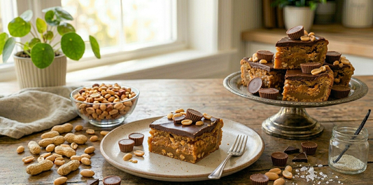 Ultimate Peanut Butter Flavor Extract Blondies — Gooey Nutty Blondie Squares