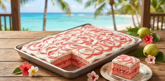 Hawaiian-Style Guava Sheet Cake
