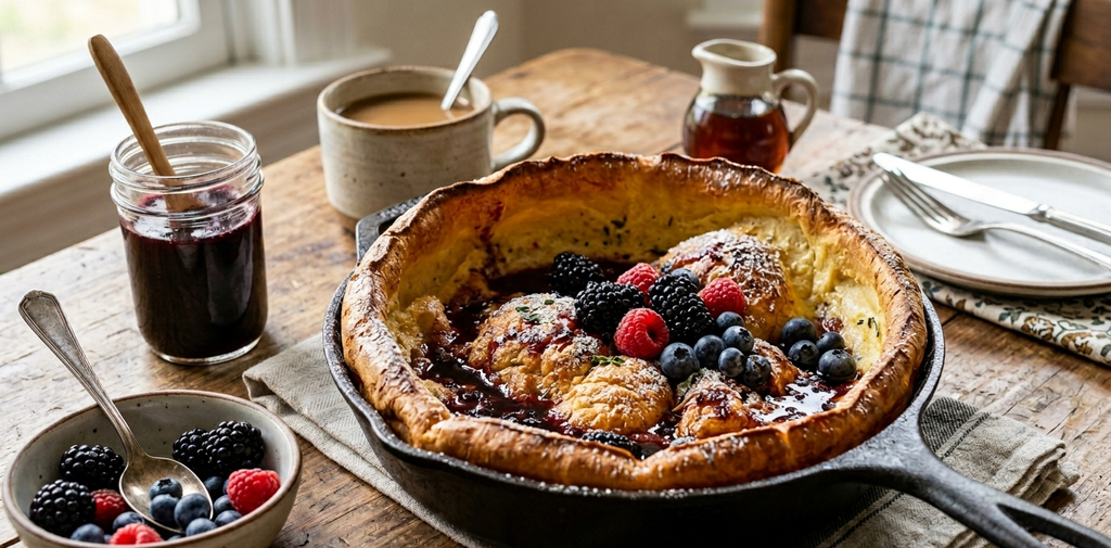Deep-Flavor Blackberry Extract Dutch Baby Pancake – Quick & Impressive Breakfast