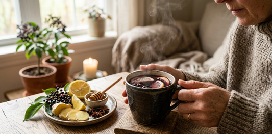 Hot Elderberry Extract & Citrus Tonic for Immunity