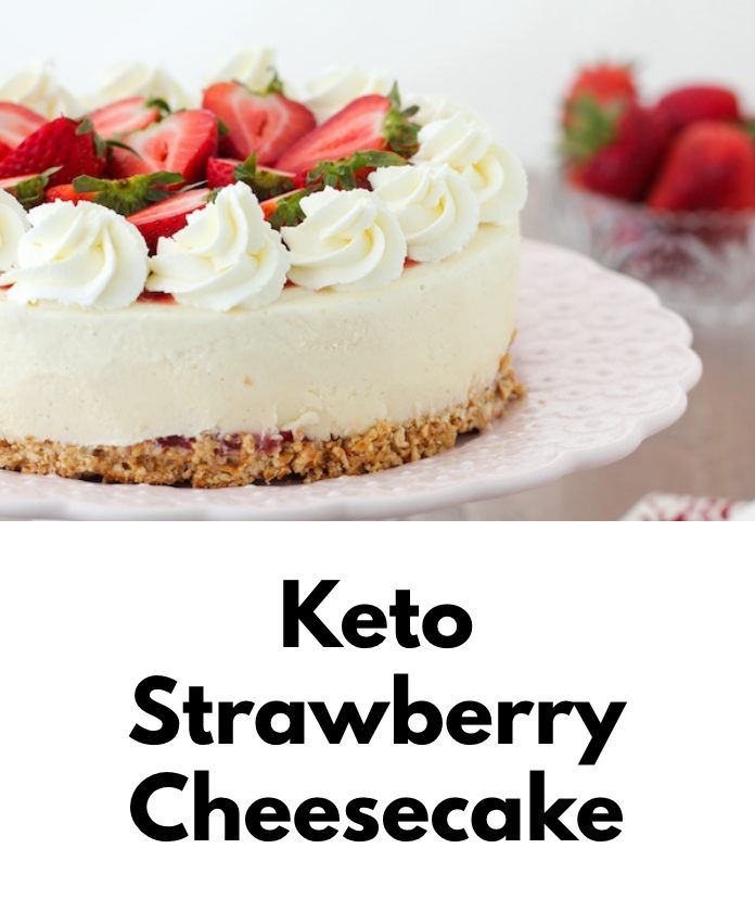 Keto Strawberry Cheesecake