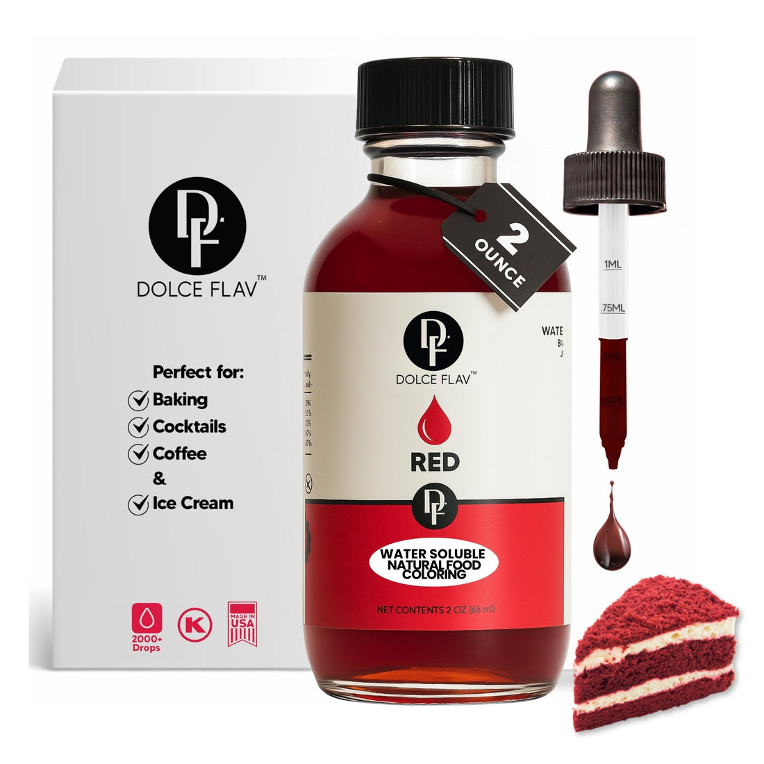 Natural red food coloring for gummies - Dolce Flav shade guide