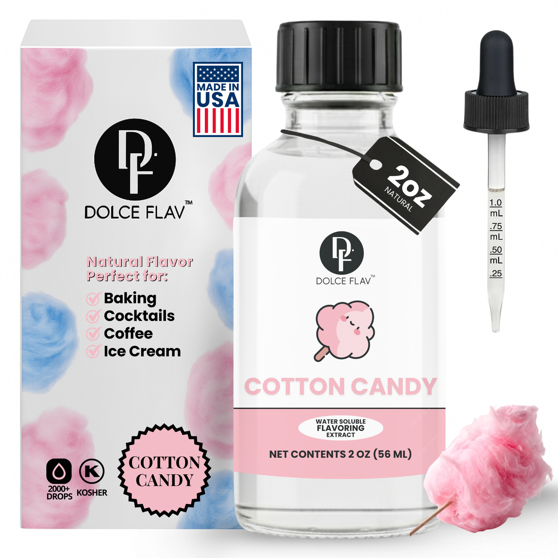 Cotton candy flavoring for state fair treats at home - Dolce Flav