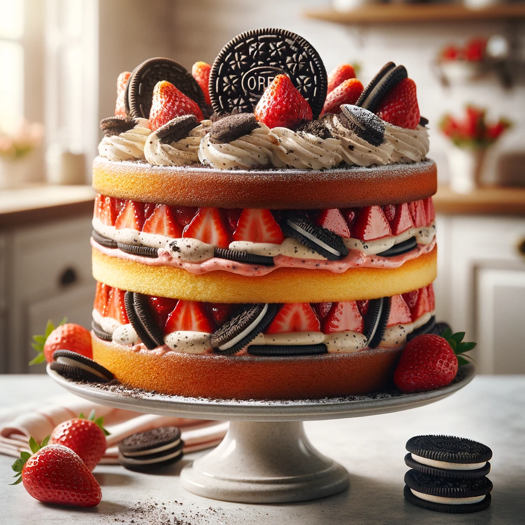 Homemade Strawberry Shortcake Oreos