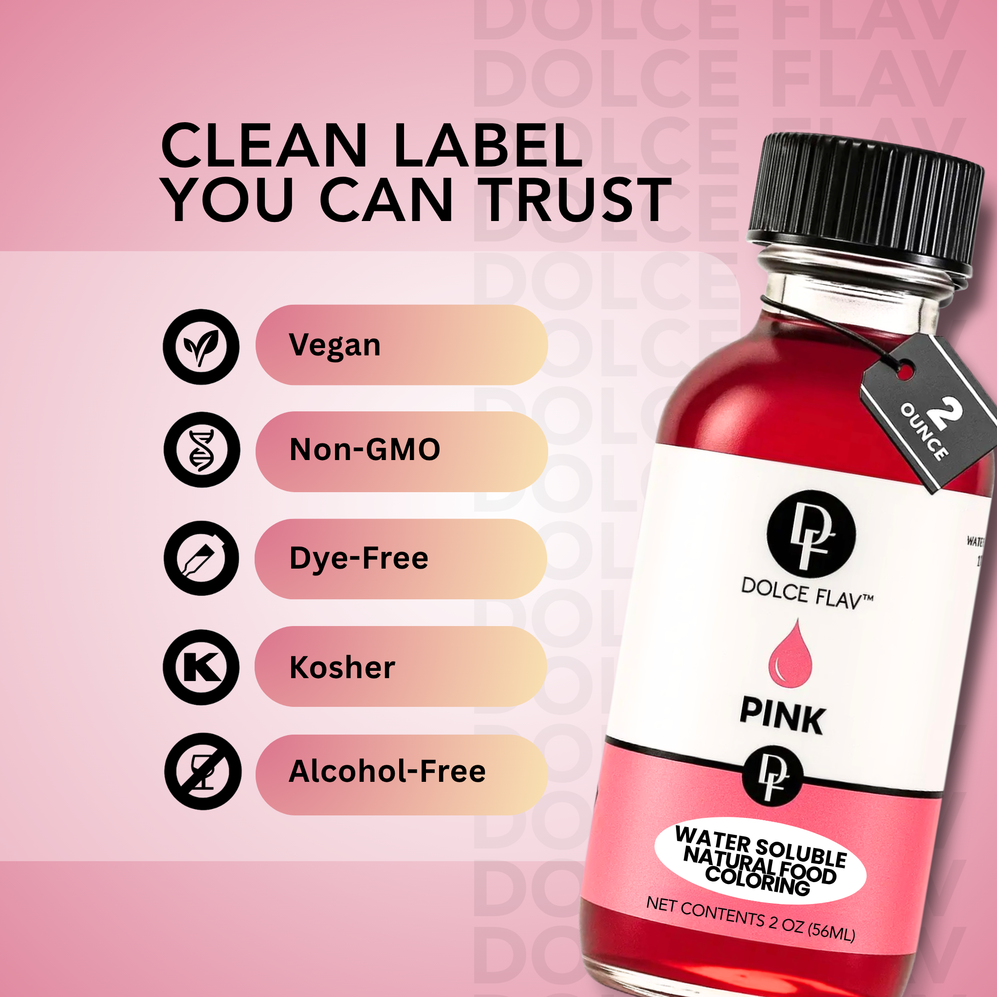 Natural Pink Food Color - Water Soluble