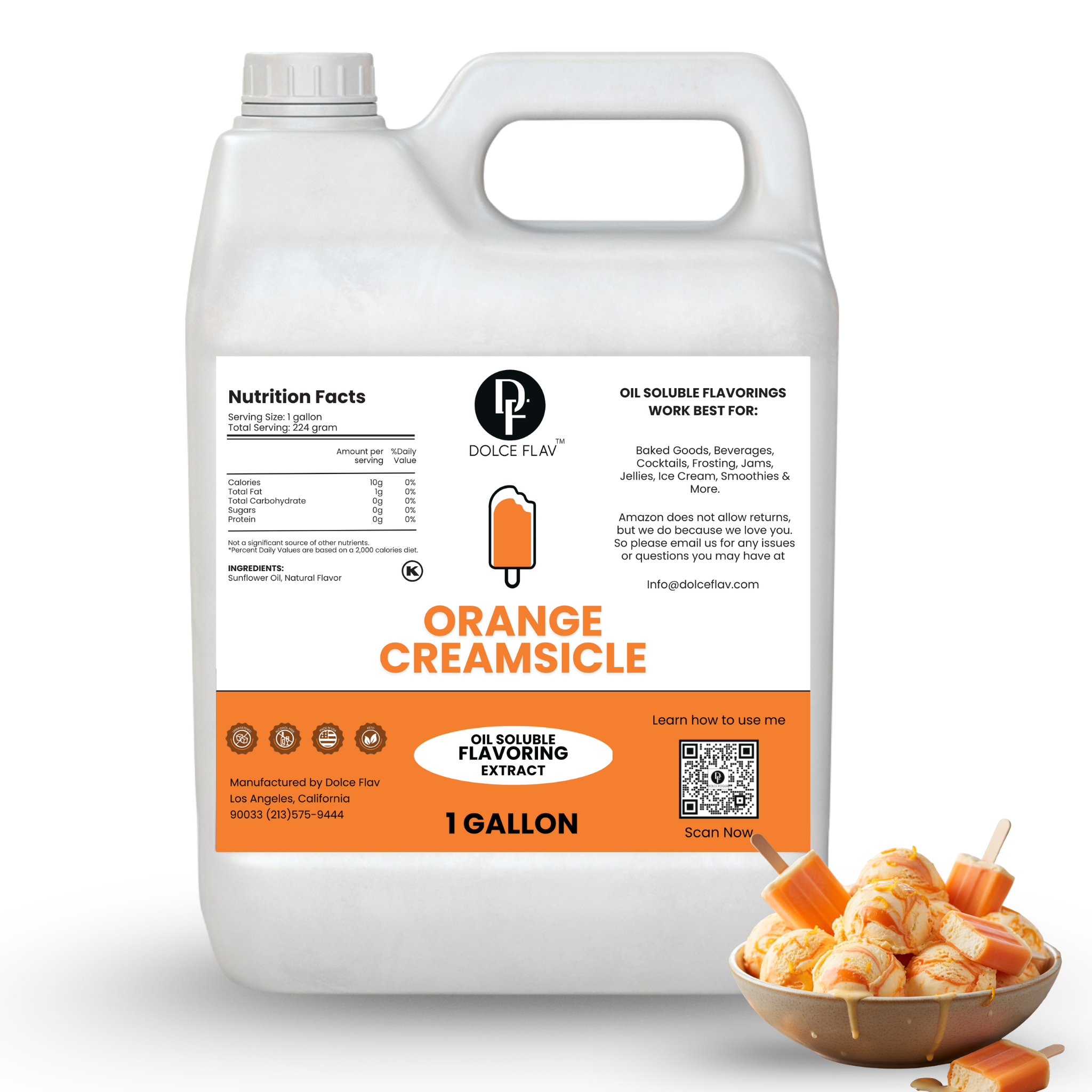 Oil Soluble Orange Creamsicle Flavoring