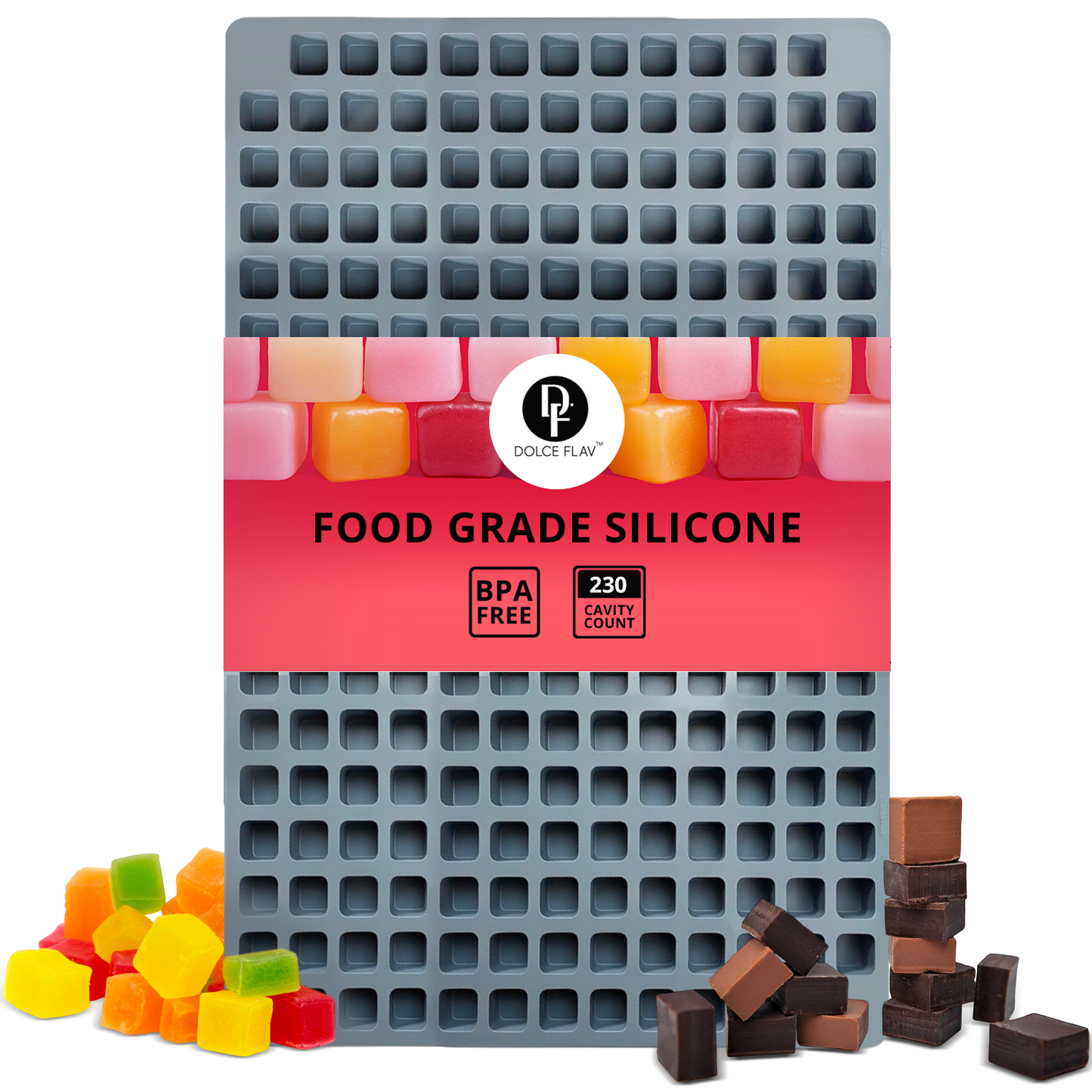 Square Candy Molds - 230 Ct. - 4ml