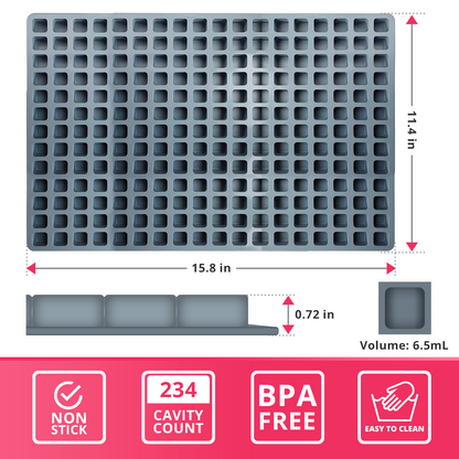 Cube Candy Molds - 234 Ct. - 6.5ml