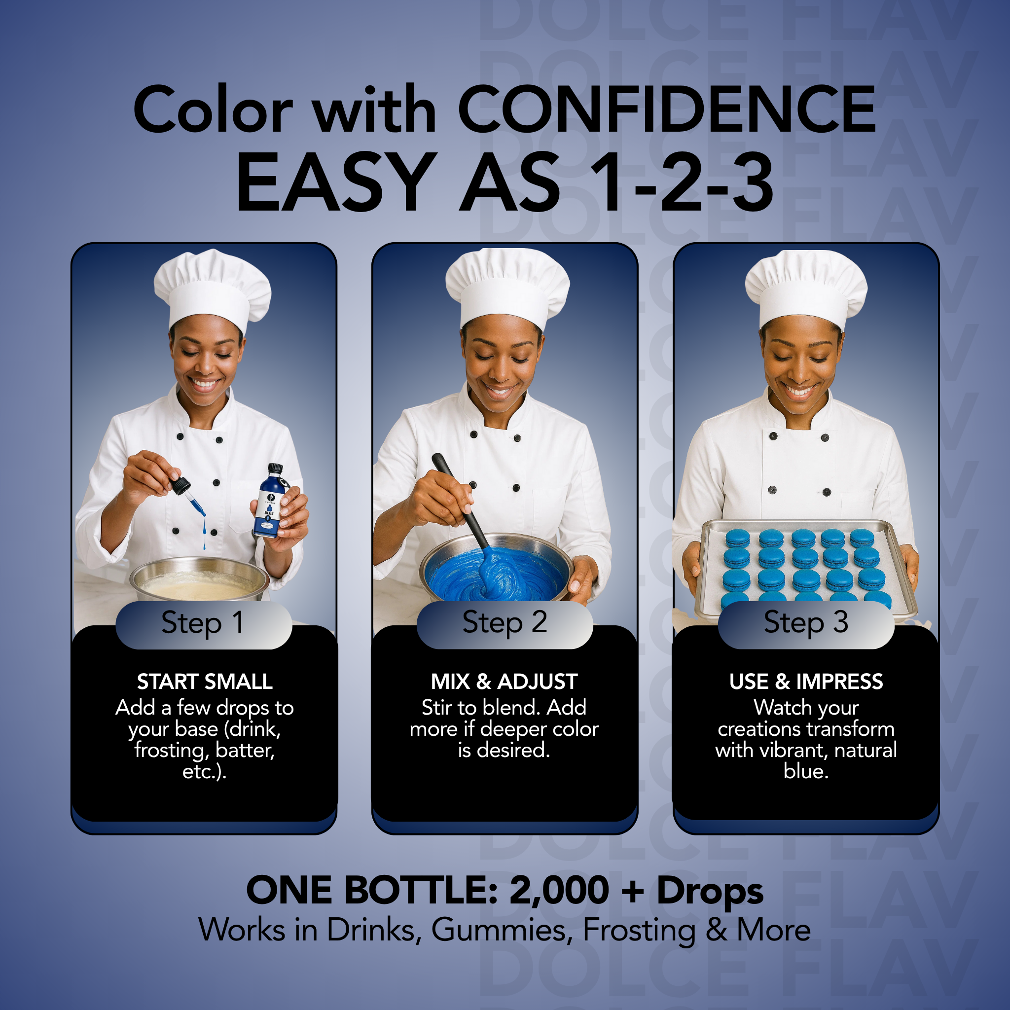 Natural Blue Food Color Water Soluble