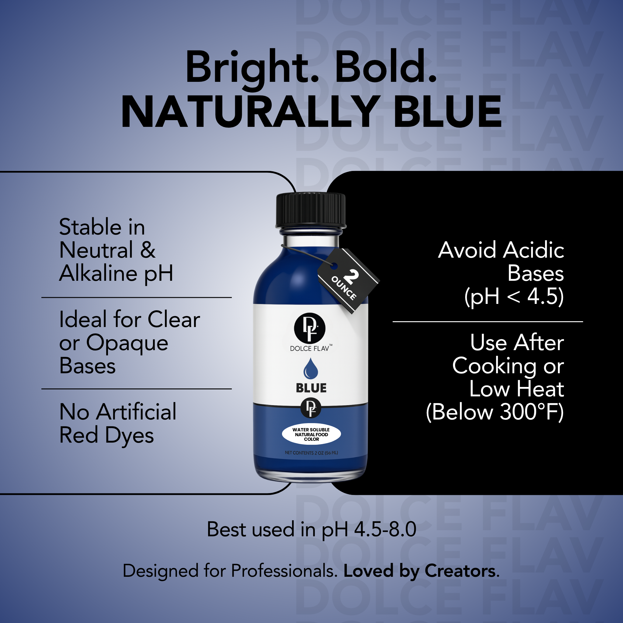 Natural Blue Food Color Water Soluble