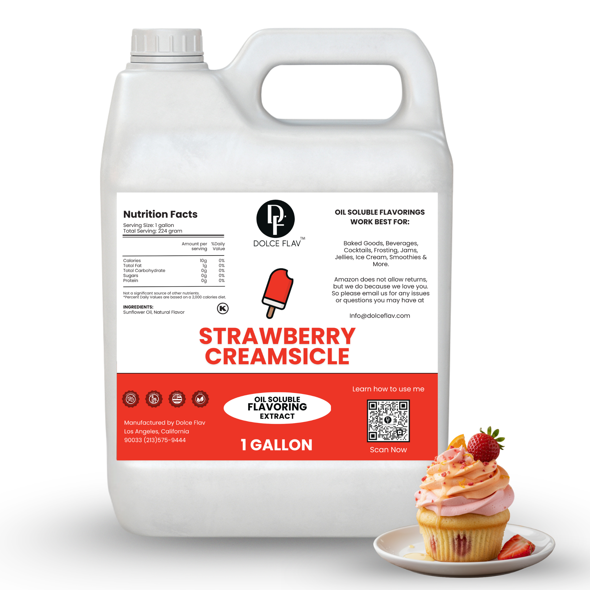 Oil Soluble Strawberry Creamsicle Flavoring