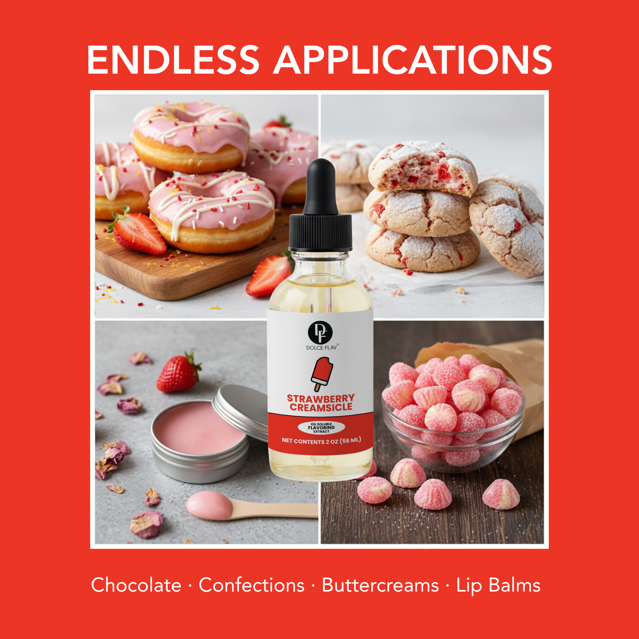 Oil Soluble Strawberry Creamsicle Flavoring