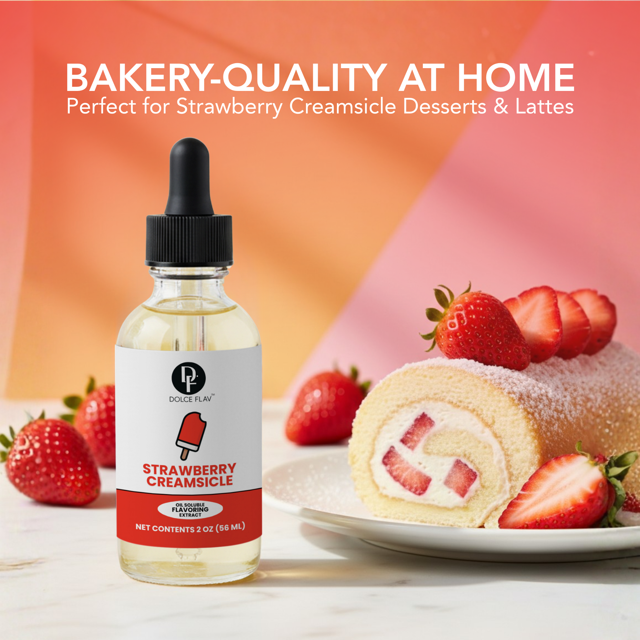 Oil Soluble Strawberry Creamsicle Flavoring