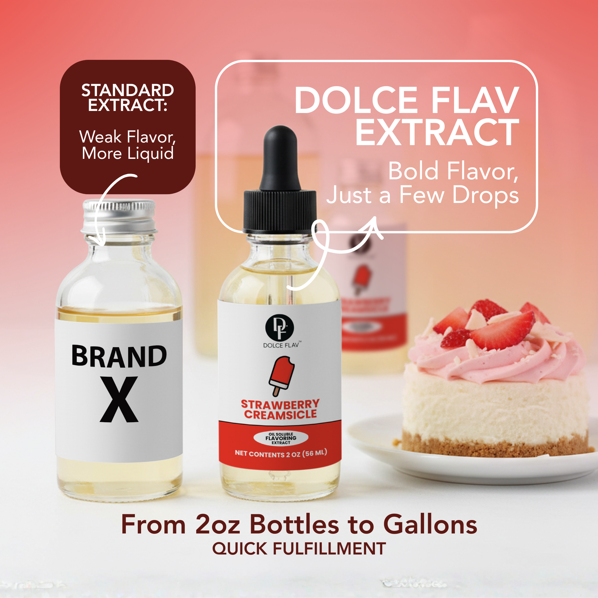 Oil Soluble Strawberry Creamsicle Flavoring