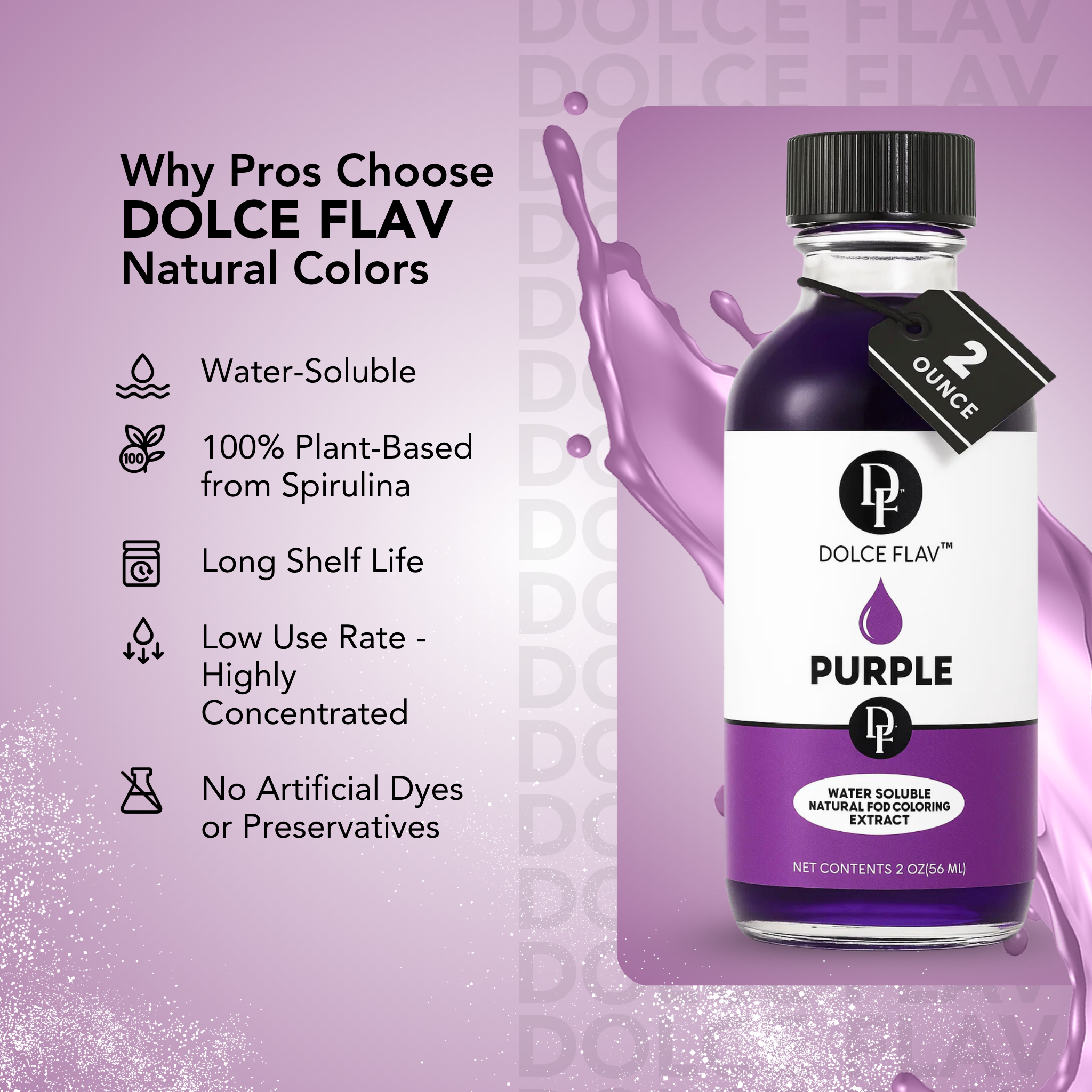 Natural Purple Food Coloring - Water Soluble