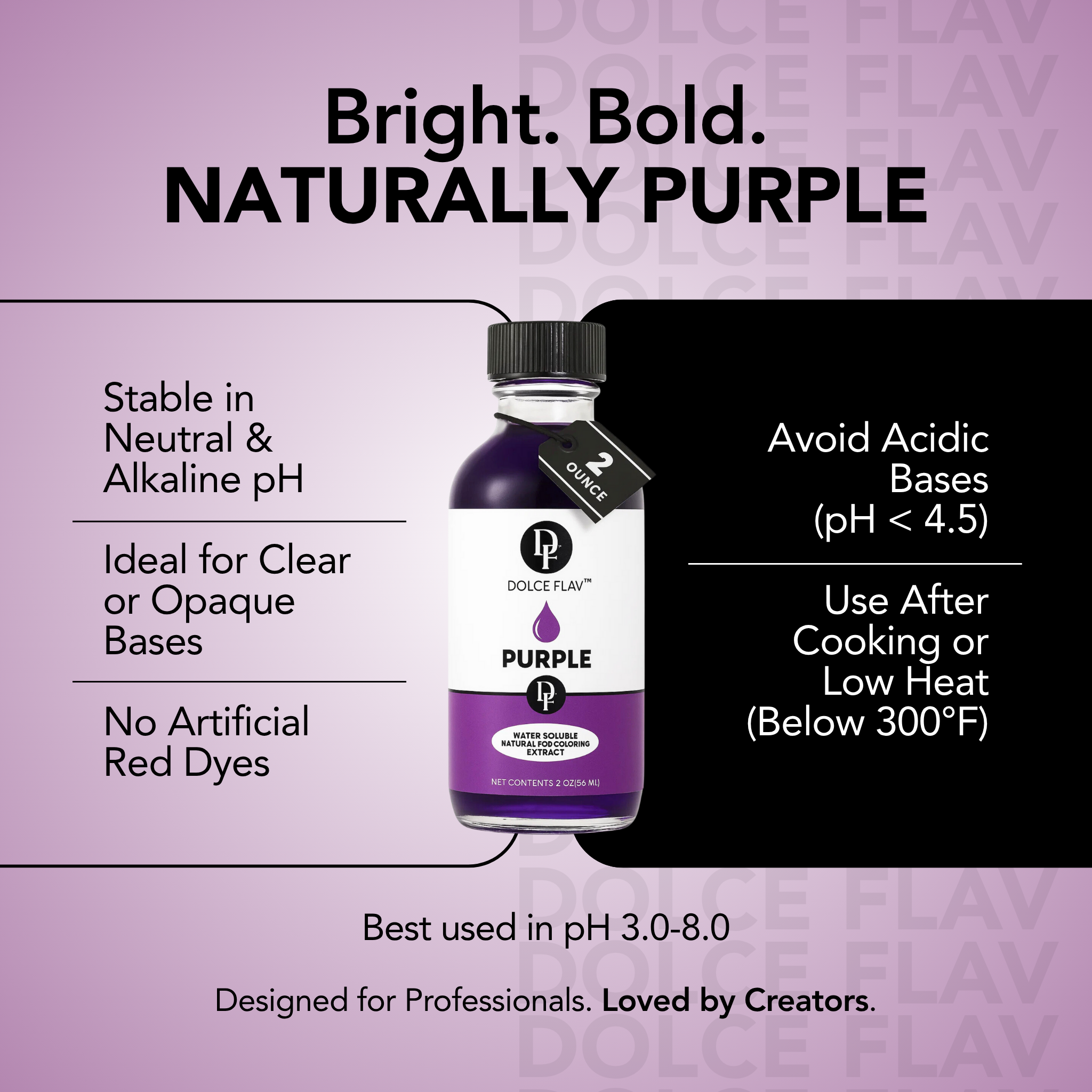 Natural Purple Food Coloring - Water Soluble