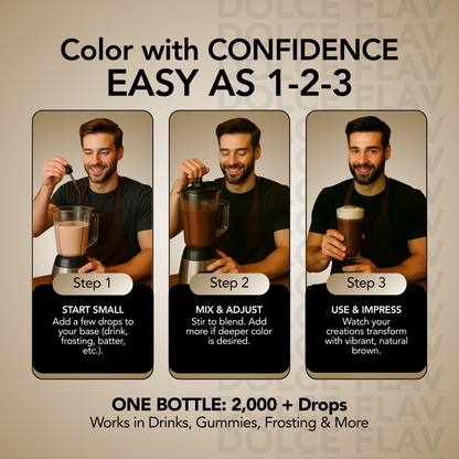 Natural Brown Food Color - Water Soluble