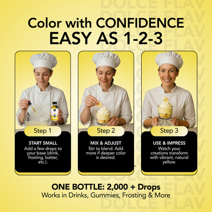 Natural Yellow Food Color - Water Soluble