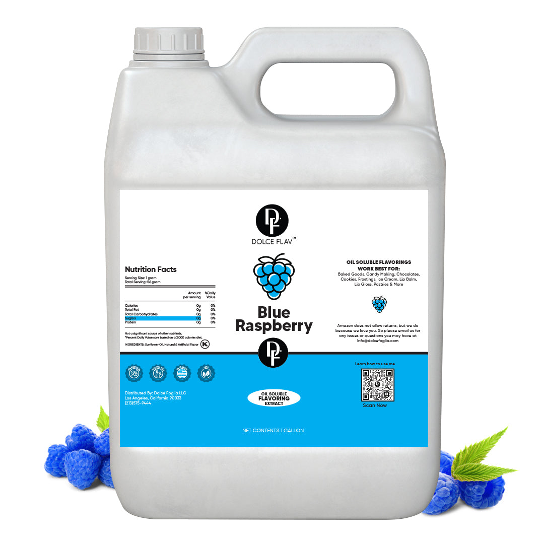 Oil Soluble Blue Raspberry Flavoring | Burst of Taste | Dolce Foglia ...