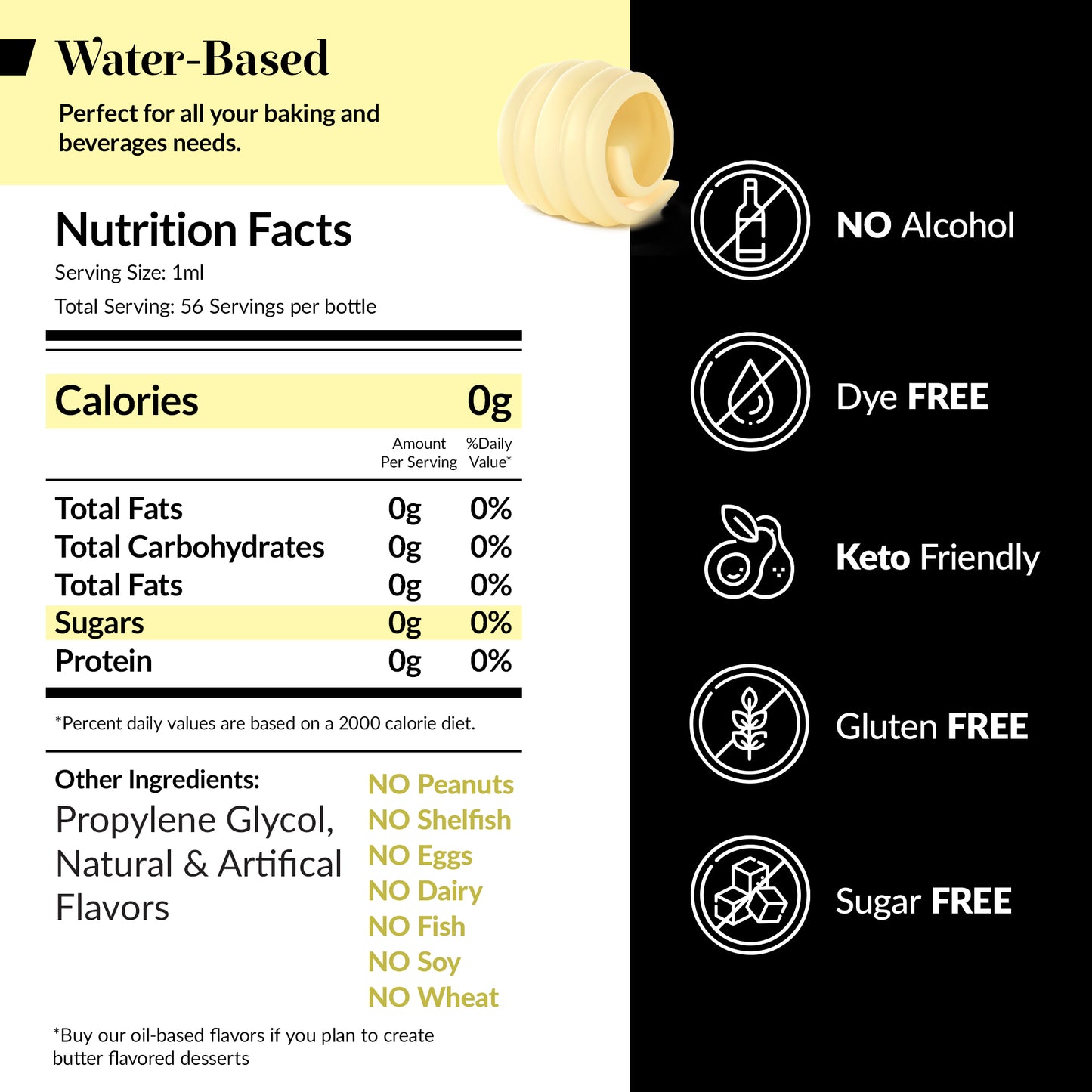 Butter Extract - Sugar & Fat-Free Water Soluble