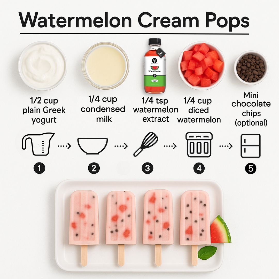 Watermelon Cream Pops Recipe