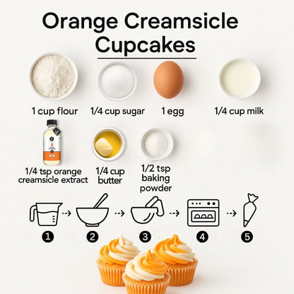 Orange Creamsicle Cupcakes Recipe