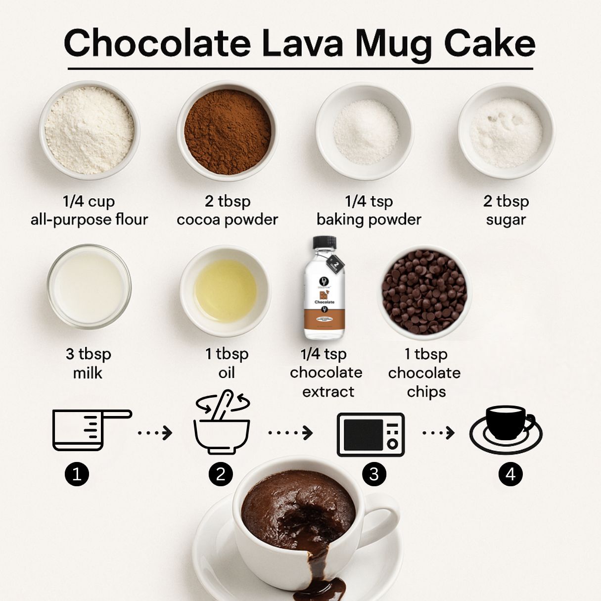 Chocolate Lava Mug Cake REcipe
