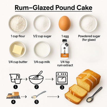 Rum Glazed Pound Cake