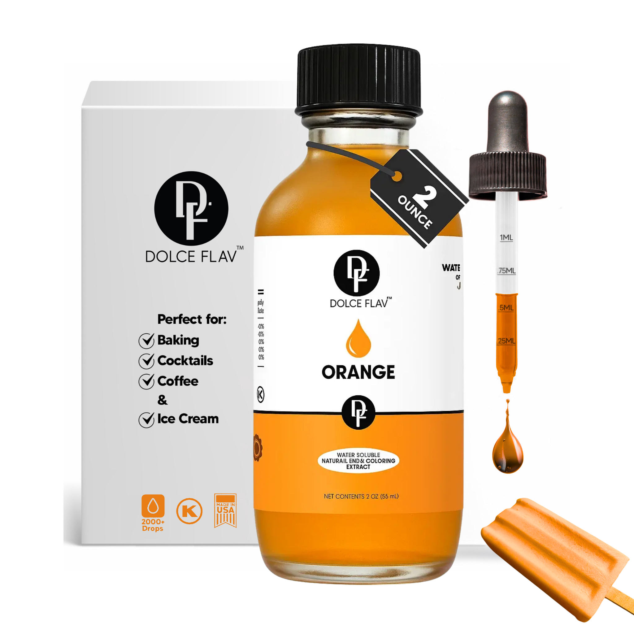 Natural Orange Food Color - Water Soluble