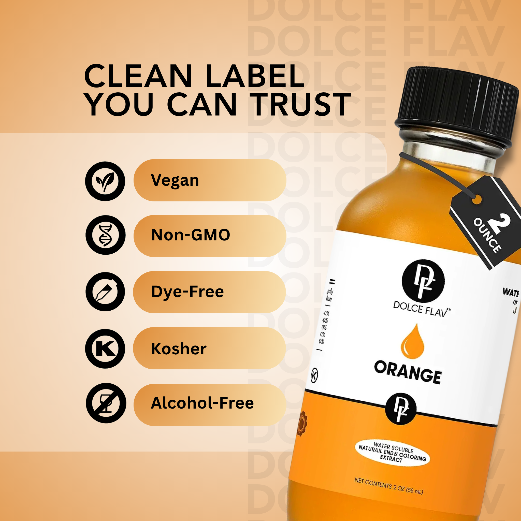 Natural Orange Food Color - Water Soluble