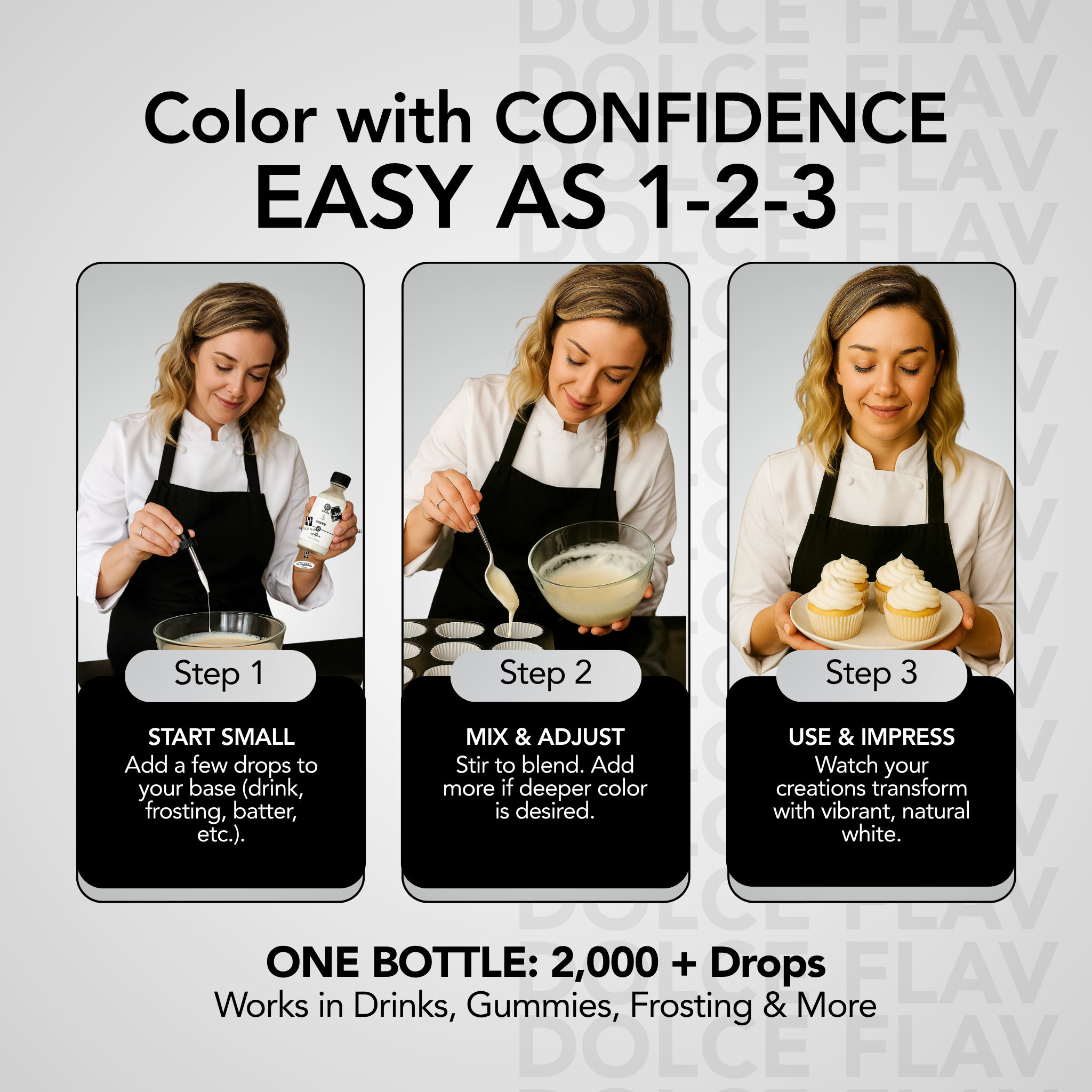 Natural White Food Color - Water Soluble