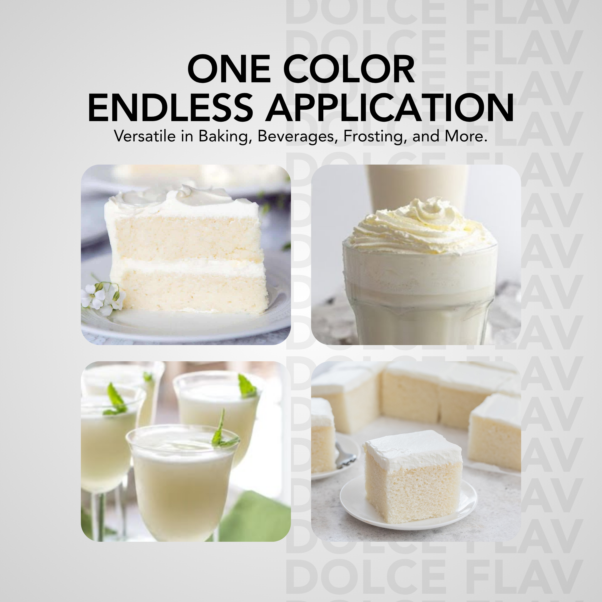 Natural White Food Color - Water Soluble