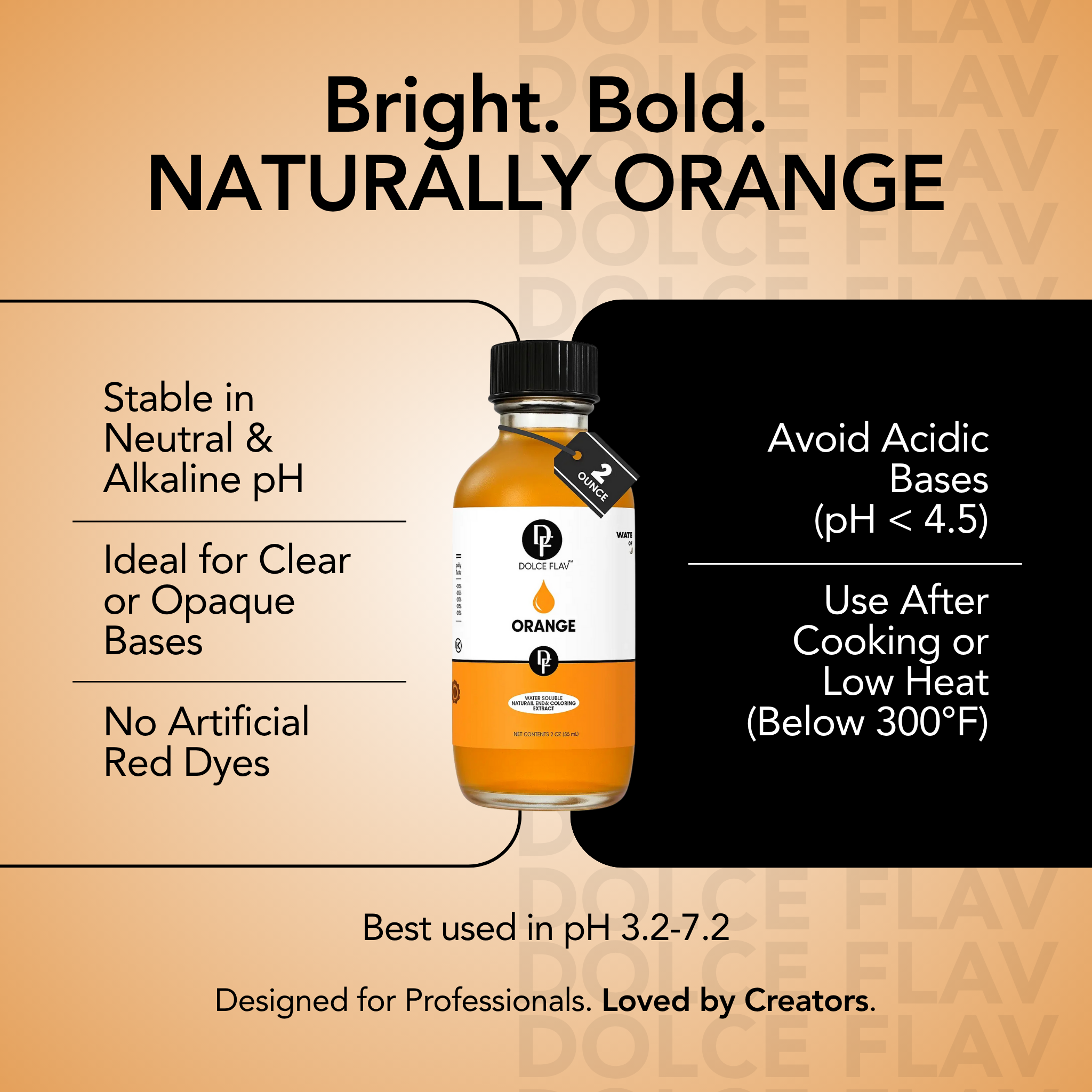 Natural Orange Food Color - Water Soluble