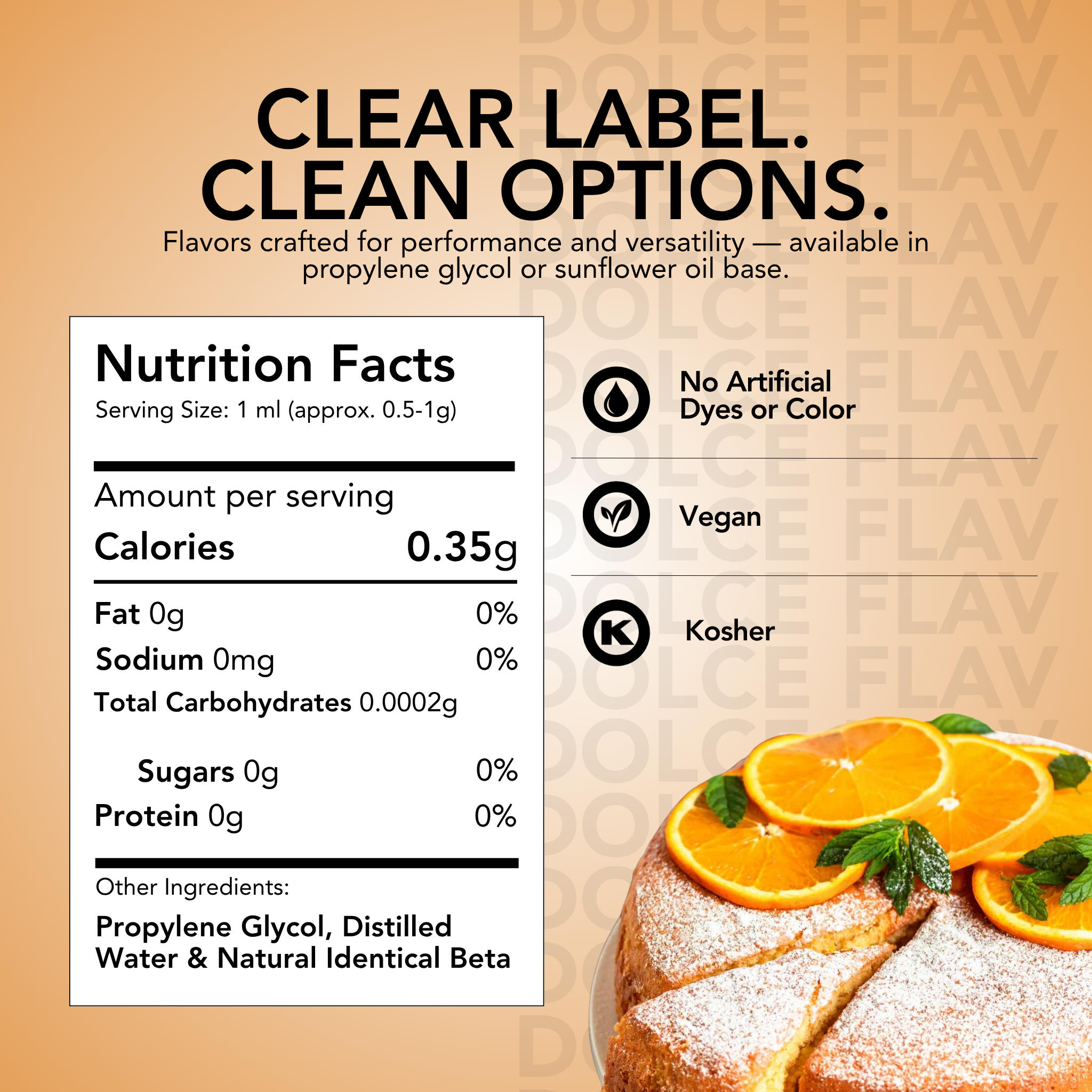 Natural Orange Food Color - Water Soluble