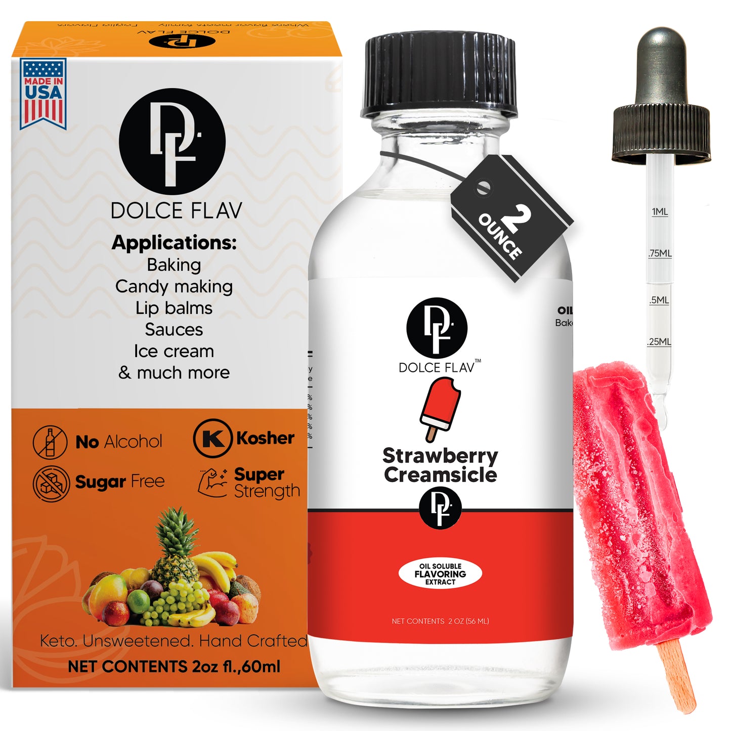 Oil Soluble Strawberry Creamsicle Flavoring