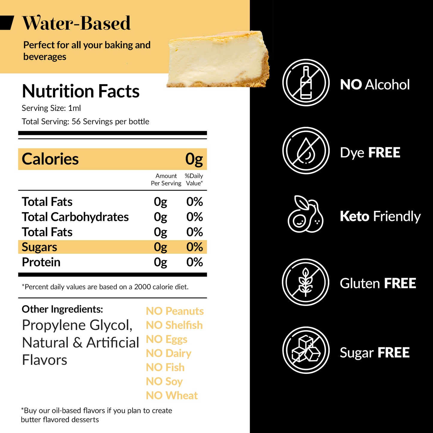 Cheesecake Flavoring Water Soluble