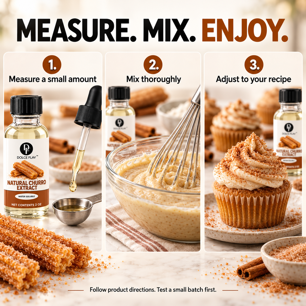 Dolce Flav Natural Churro Extract 2 oz – how to use
