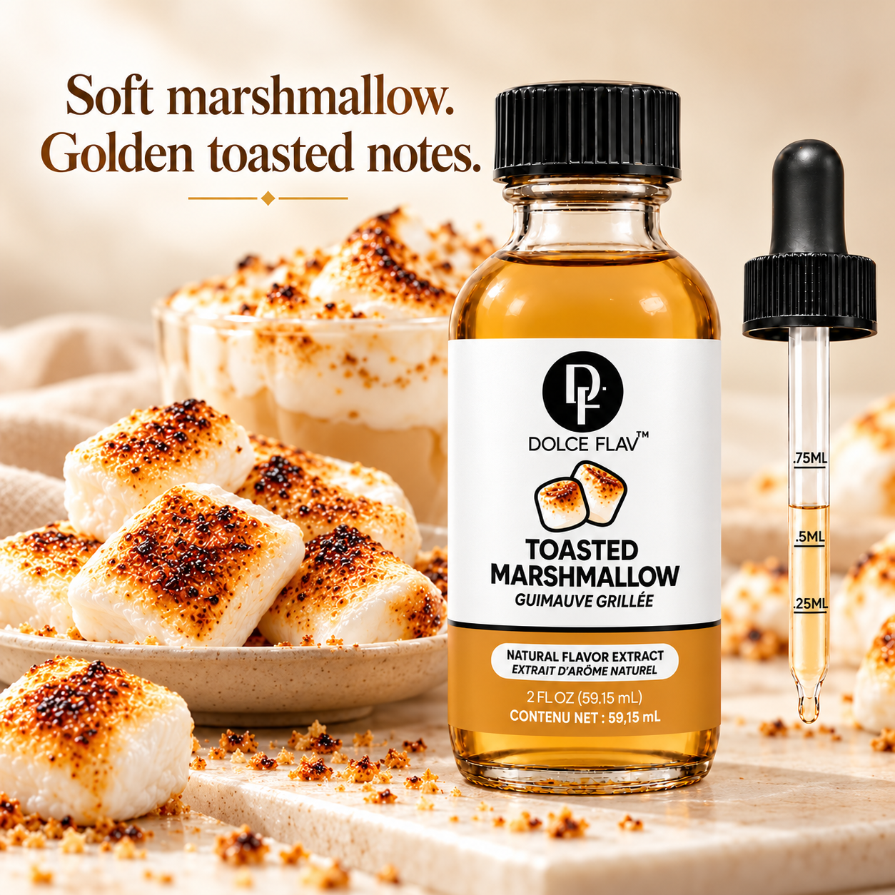 Dolce Flav Toasted Marshmallow flavor profile