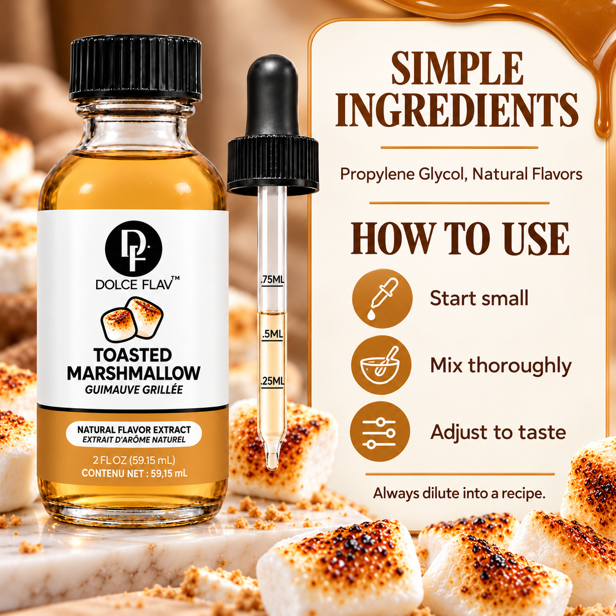 Toasted Marshmallow ingredients and how to use