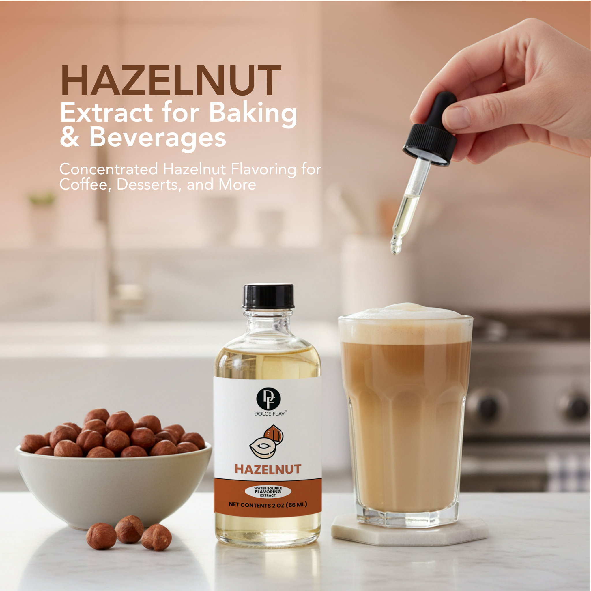 Hazelnut Flavoring Extract Water Soluble