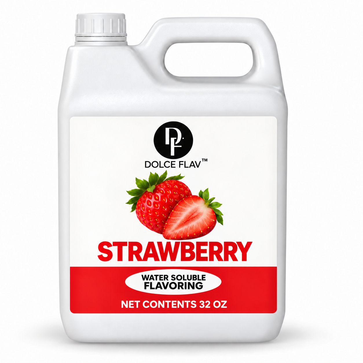 Dolce Flav Strawberry 32 oz F-style bottle with original label design