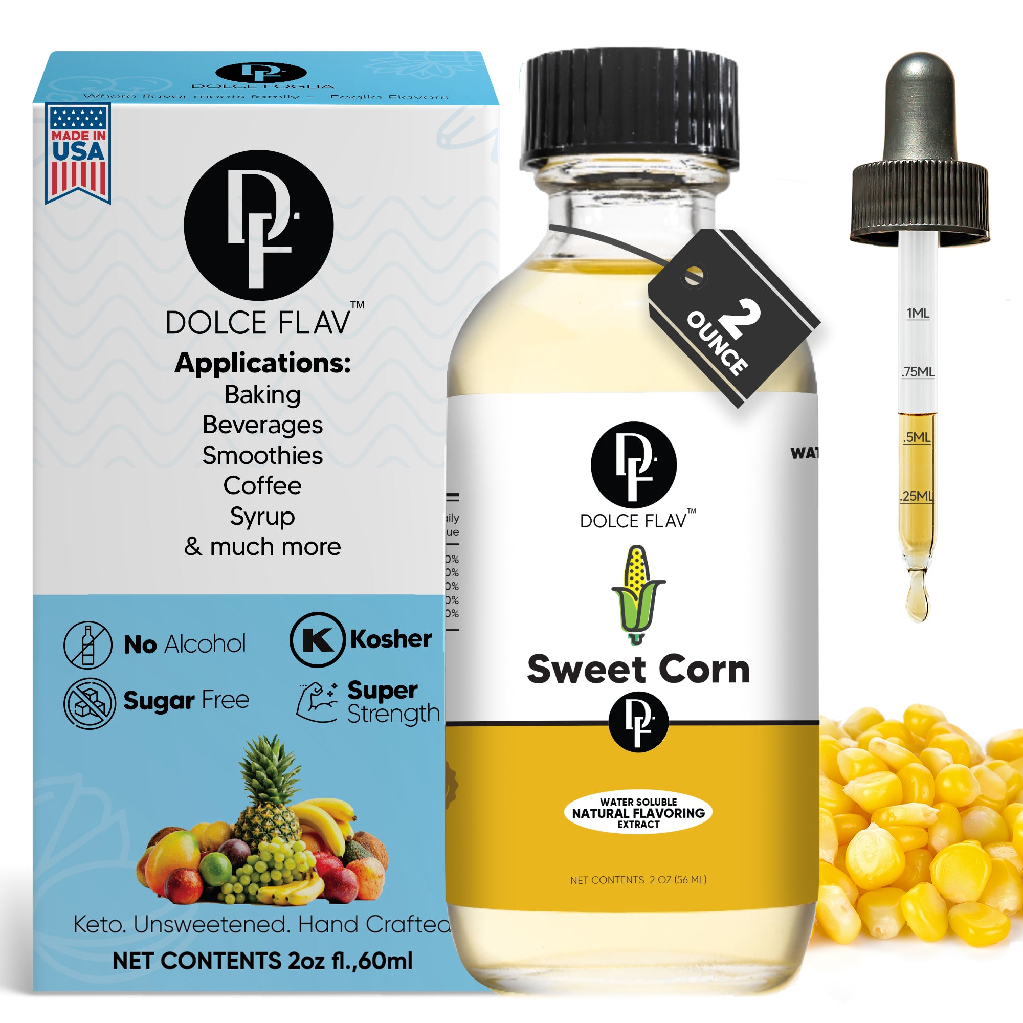 Natural Sweet Corn Extract - Fresh & Authentic Corn Flavor | Dolce ...